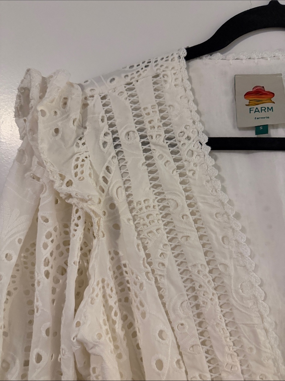 Farm Rio white jumpsuit Size small - Picture 4 of 8